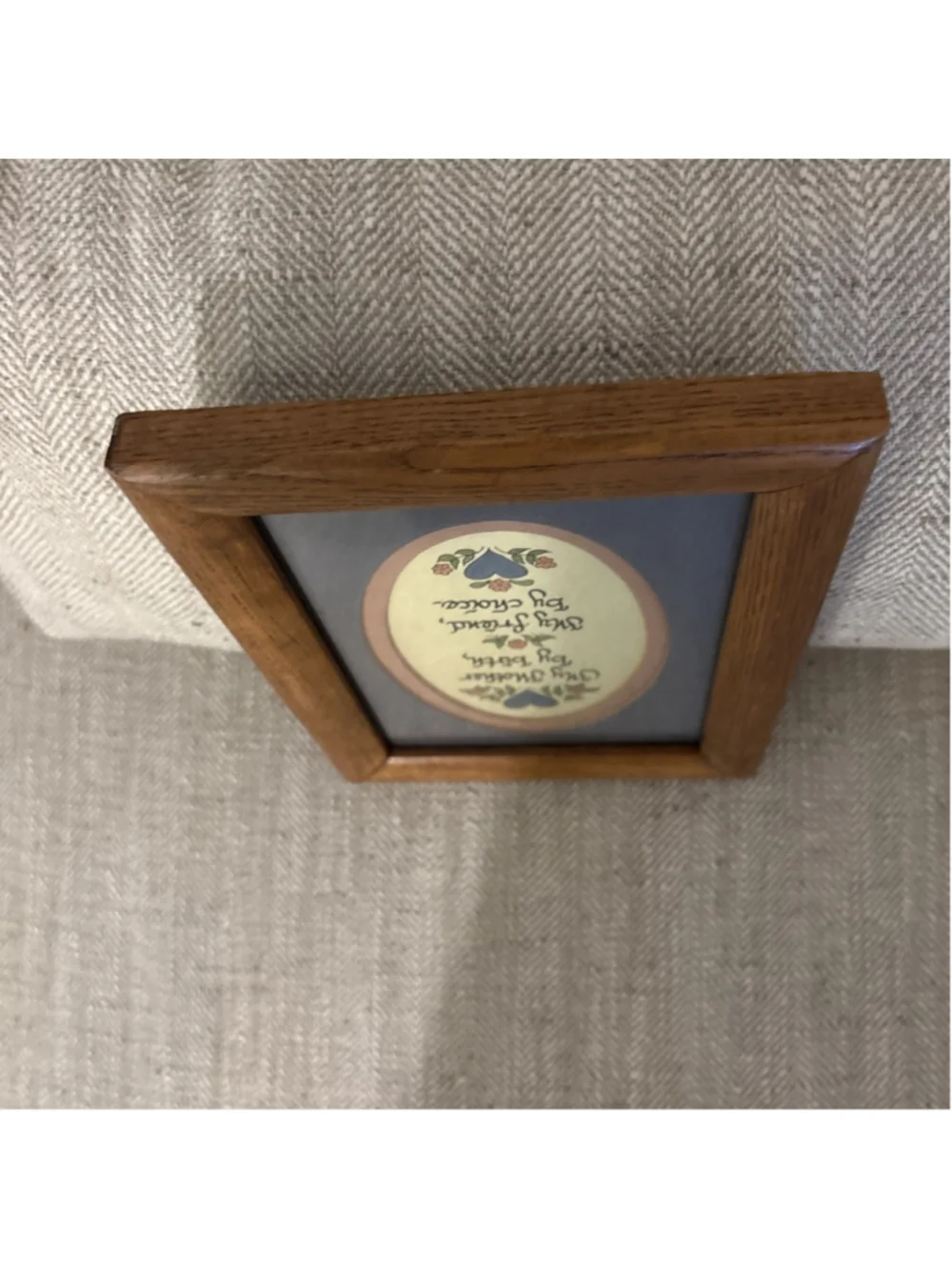 Framed Sentimental Piece Mother Country Decor 6.5”x8.5”